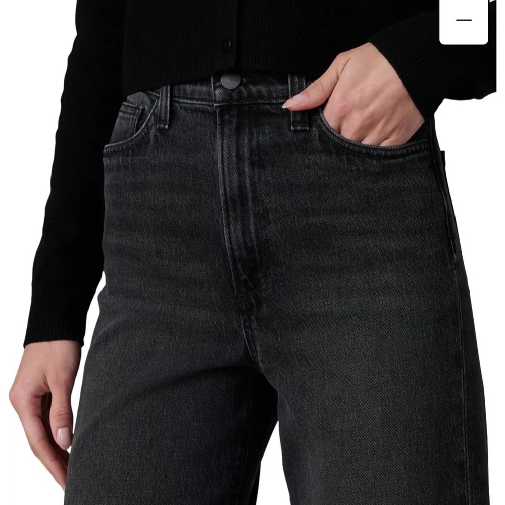 Joe's Jeans Cropped Wide-Leg Jeans - Picture 3 of 7